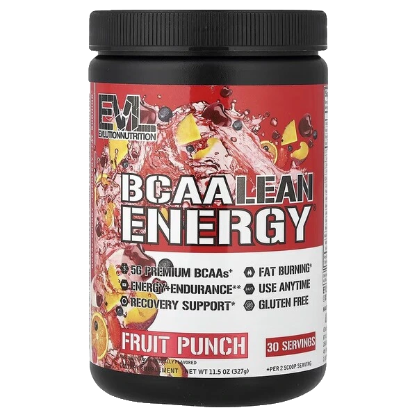 BCAA Lean Energy, Fruit Punch - 327 grams