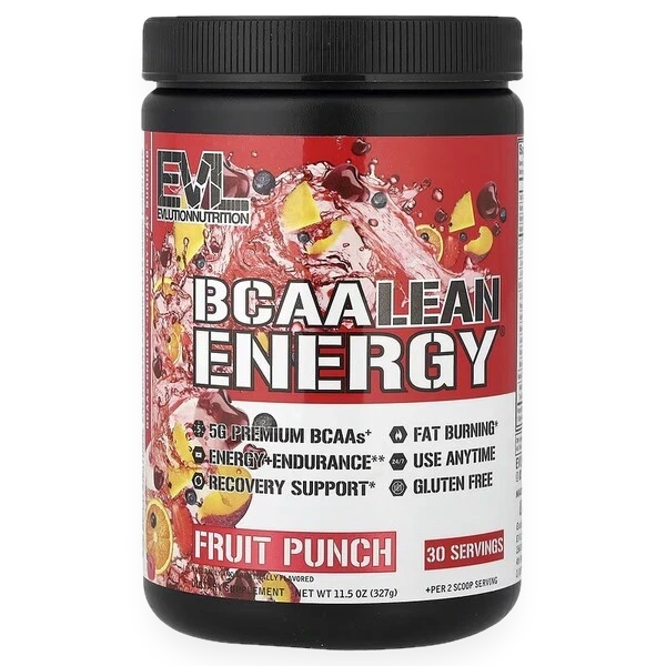BCAA Lean Energy, Fruit Punch - 327 grams