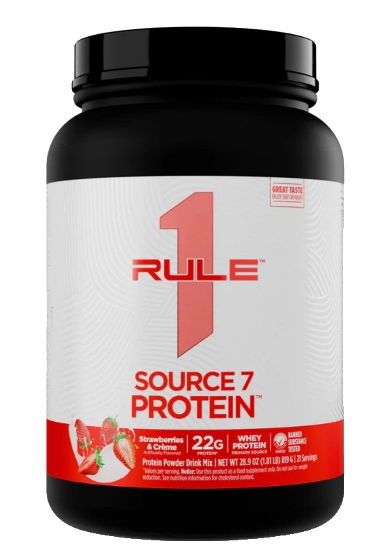 Source7 Protein, Strawberries & Creme - 819 grams