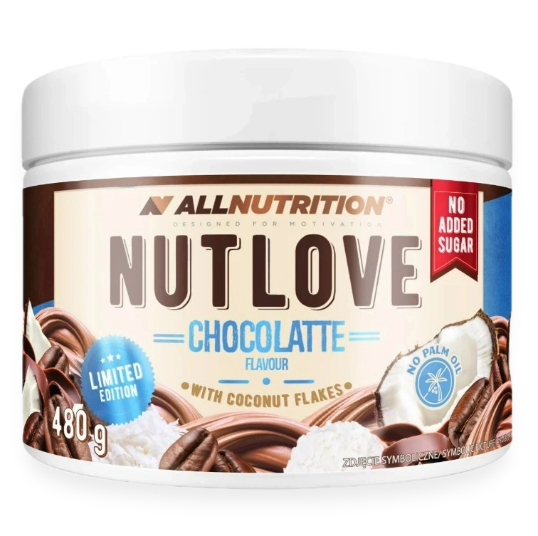 Nutlove, Chocolatte with Coconut Flakes - 480 grams