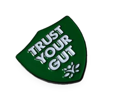 Swanson Trust Your Gut Pin, Green