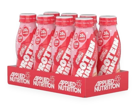 High Protein Shake, Strawberries & Cream (EAN 05056555202074) - 8 x 330 ml.