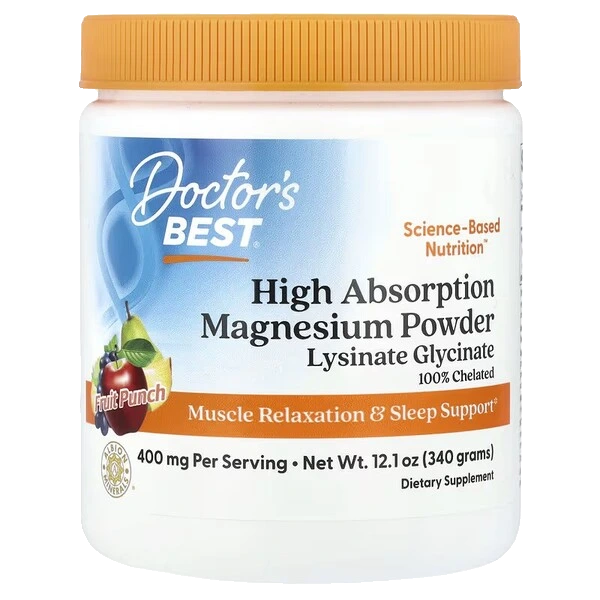 High Absorption Magnesium Powder, Fruit Punch - 340 grams
