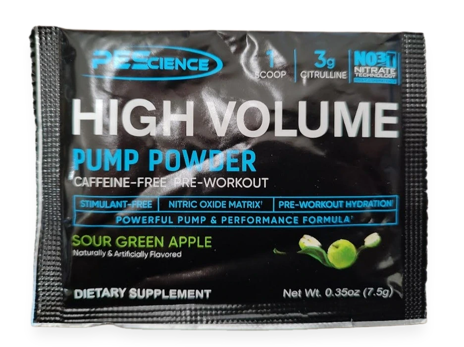 High Volume (New Formula), Sour Green Apple - 7.5 grams (1 serving)