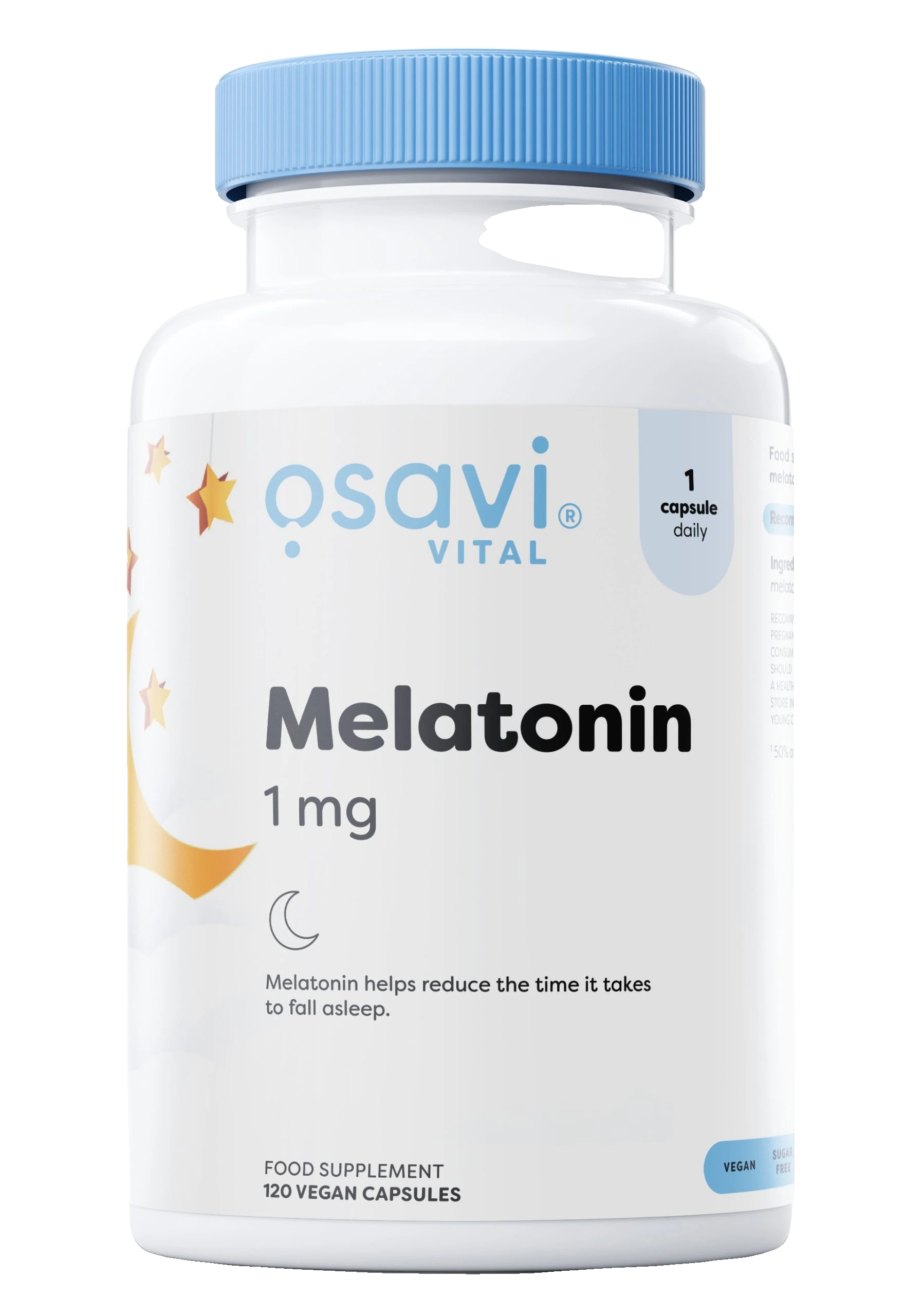 Melatonin, 1mg - 120 vegan caps