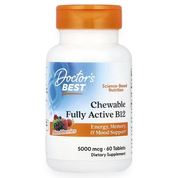 Chewable Fully Active B12, Mixed Berries - 60 tablets