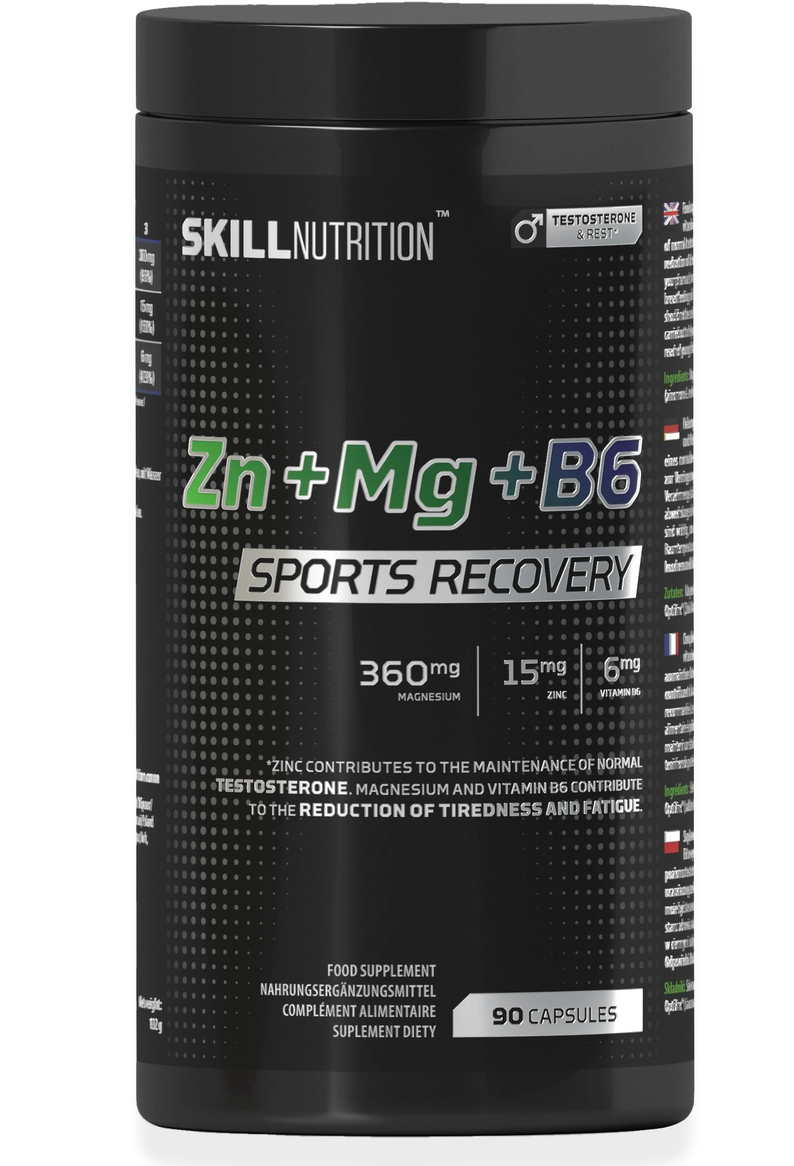 Zn + Mg + B6, Sports Recovery - 90 caps