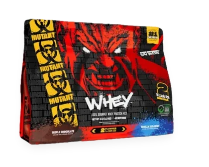 Mutant Whey 2 Flavours, Triple Chocolate & Vanilla Ice Cream - 1800 grams