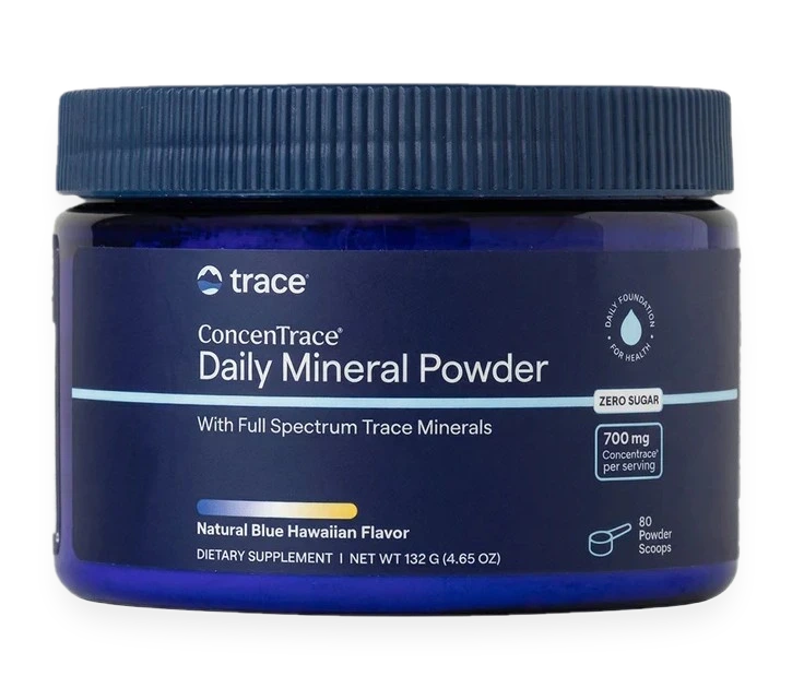 ConcenTrace Daily Mineral Powder, Natural Blue Hawaiian - 132 grams