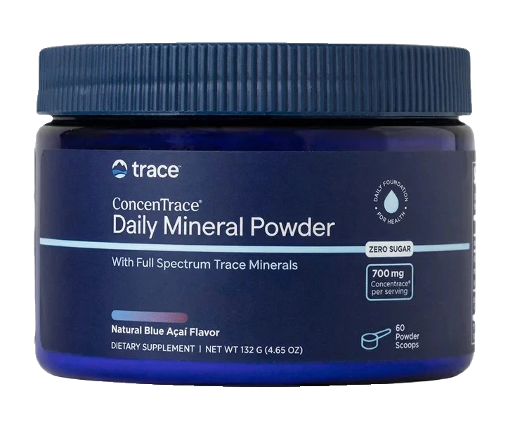 ConcenTrace Daily Mineral Powder, Natural Blue Acai - 132 grams