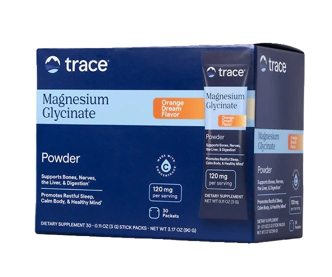 Magnesium Glycinate Powder Stick Packs, Orange Dream - 30 x 3g