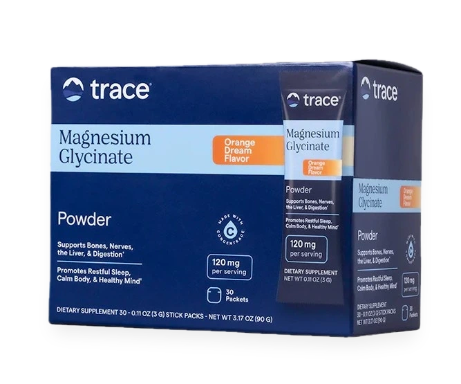 Magnesium Glycinate Powder Stick Packs, Orange Dream - 30 x 3g