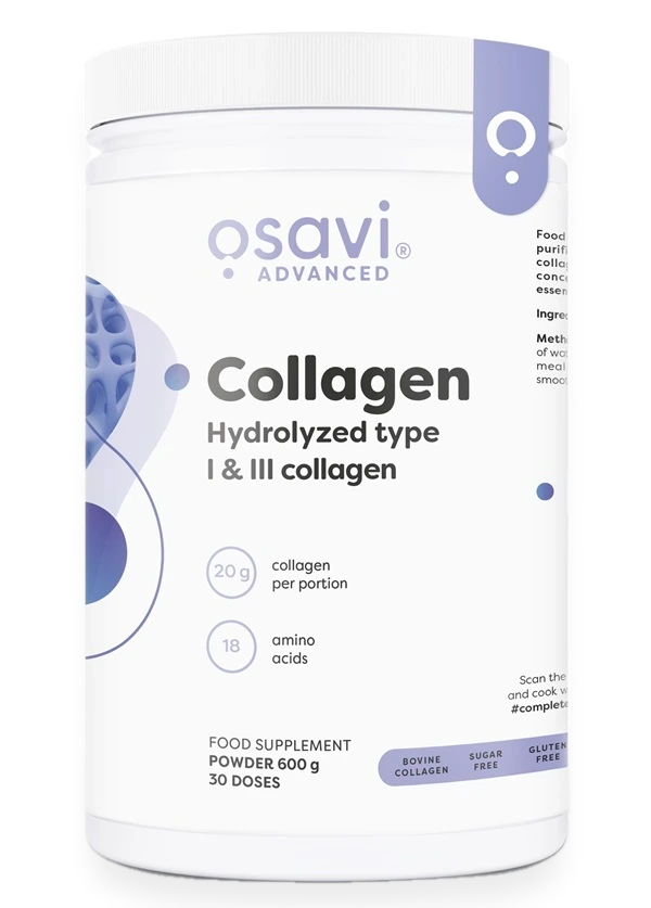 Collagen Hydrolysed Type I & III, Unflavoured - 600 grams