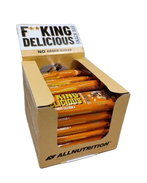 Fitking Delicious Snack Bar, Caramel Peanut - 24 x 40g