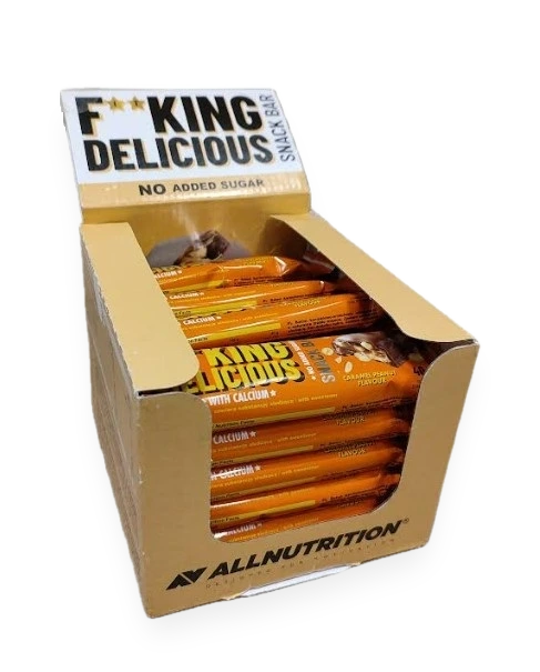 Fitking Delicious Snack Bar, Caramel Peanut - 24 x 40g