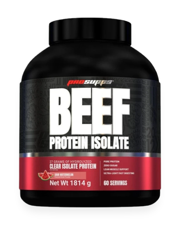 Beef Protein Isolate, Sour Watermelon - 1814 grams