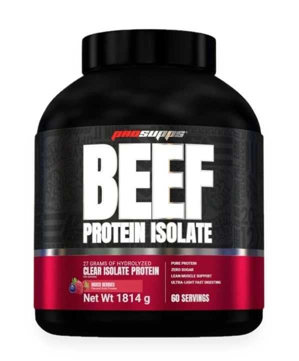 Beef Protein Isolate, Mixed Berries - 1814 grams