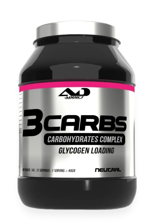 3Carbs Carbohydrates Complex Glycogen Loading, Neutral - 1000 grams
