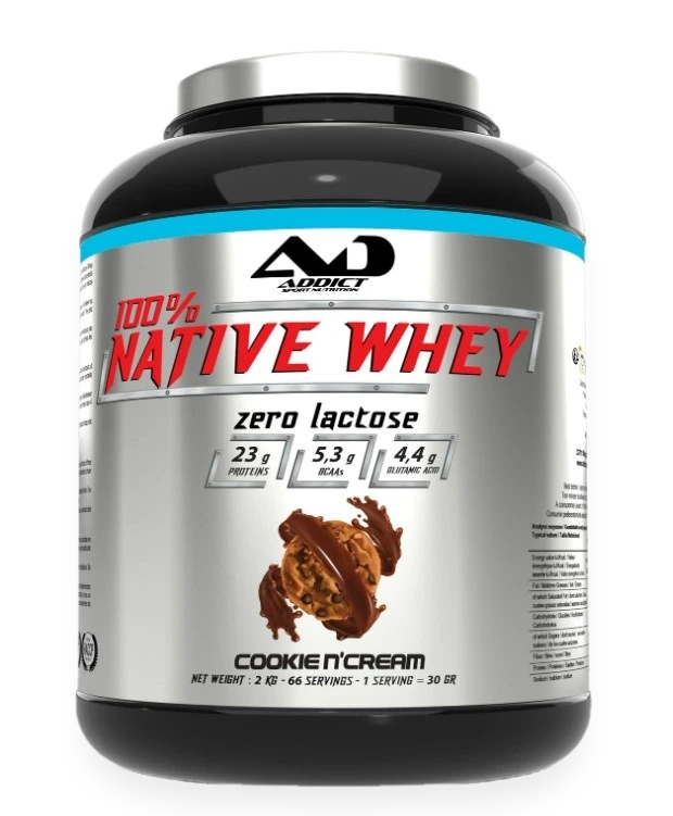 100% Native Whey Zero Lactose, Cookie N'Cream - 2000 grams