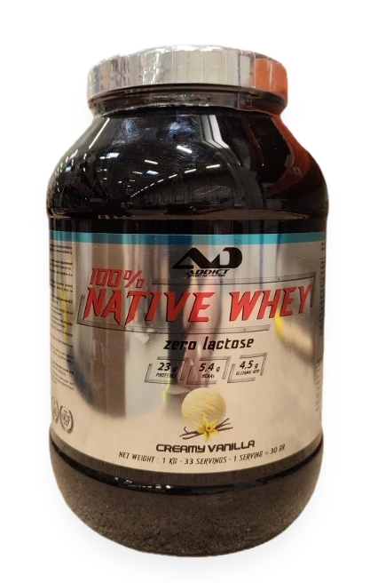 100% Native Whey Zero Lactose, Creamy Vanilla - 1000 grams