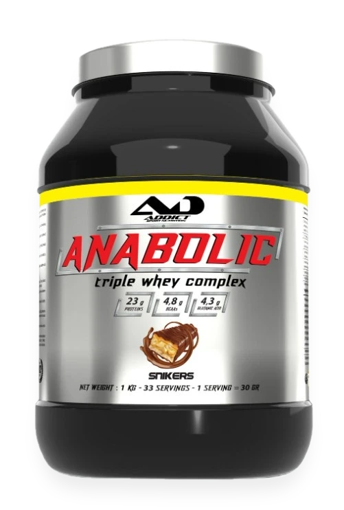 Anabolic Triple Whey Complex, Snikers - 1000 grams