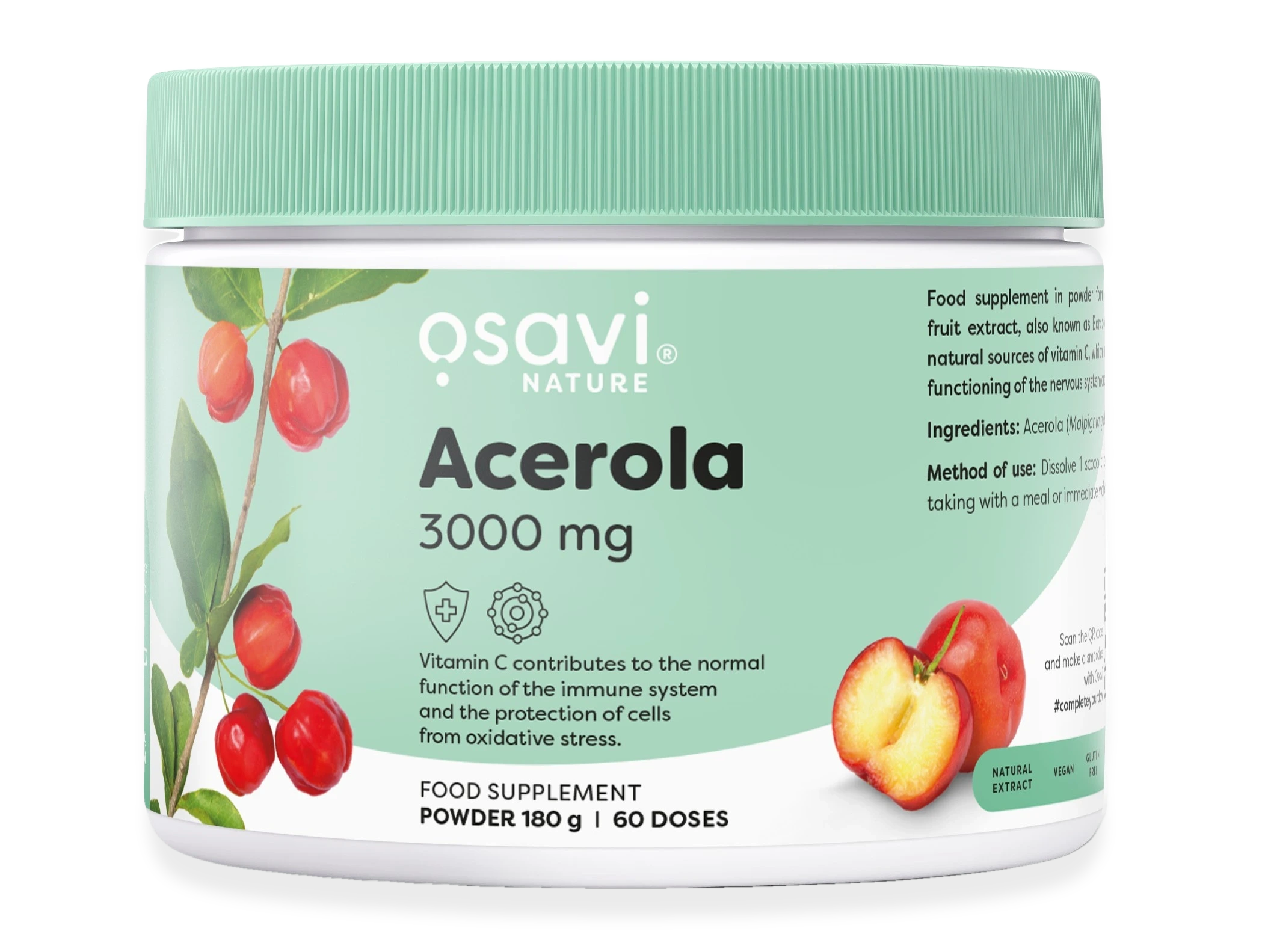 Acerola, 3000mg - 180 grams