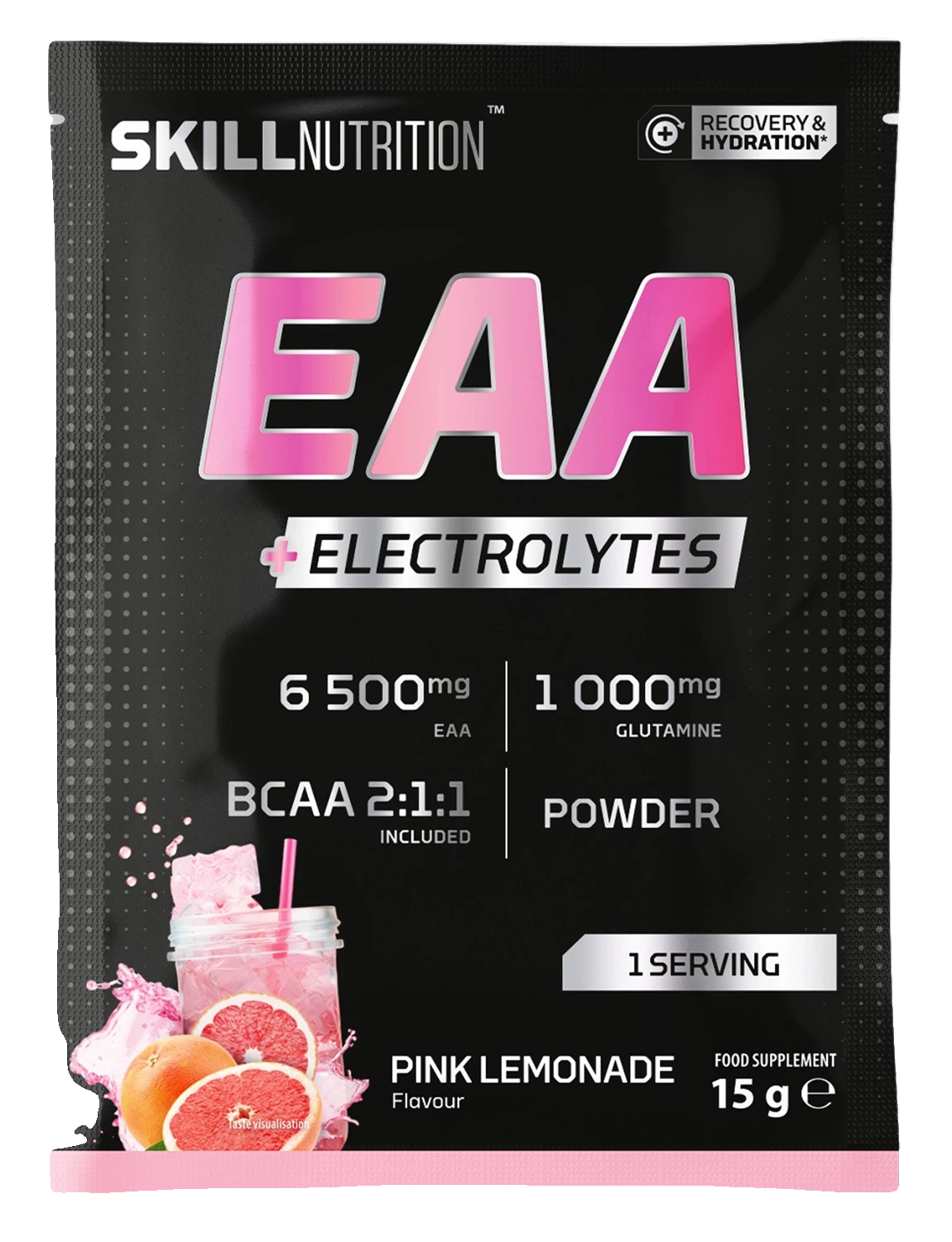 EAA + Electrolytes, Pink Lemonade - 15 grams (1 serving)