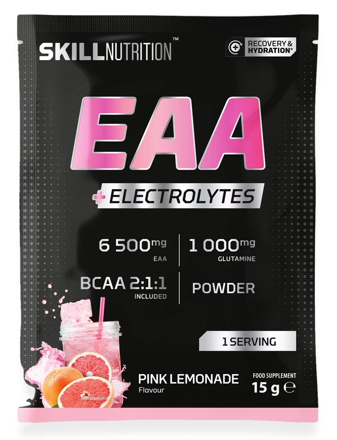 EAA + Electrolytes, Pink Lemonade - 15 grams (1 serving)