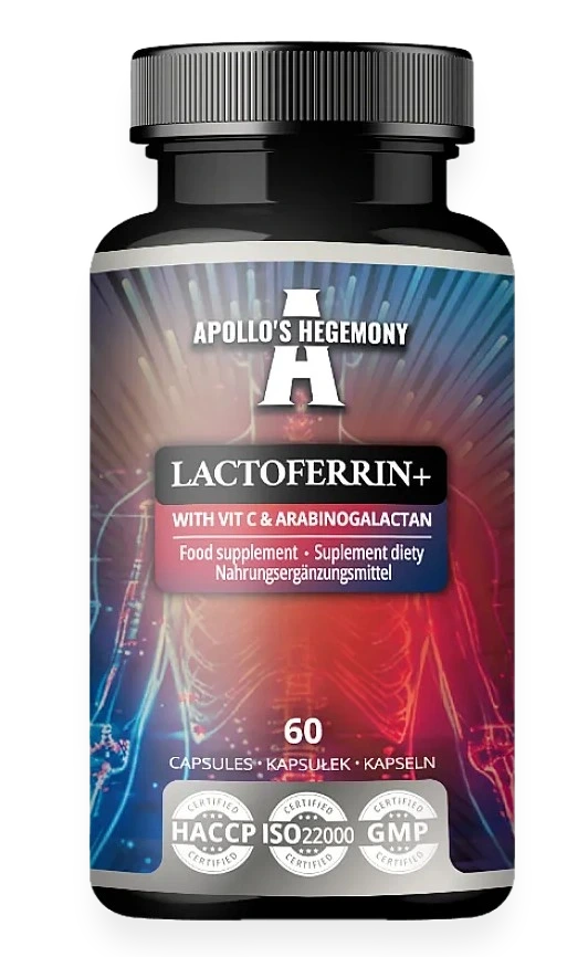 Lactoferrin+ with Vit C & Arabinogalactan - 60 caps