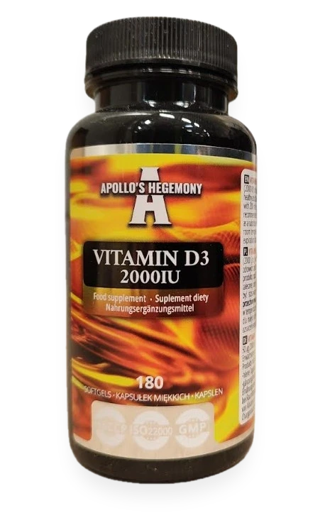 Vitamin D3 2000IU - 180 softgels