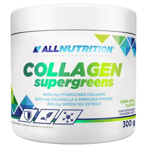 Collagen Supergreens, Green Apple - 300 grams