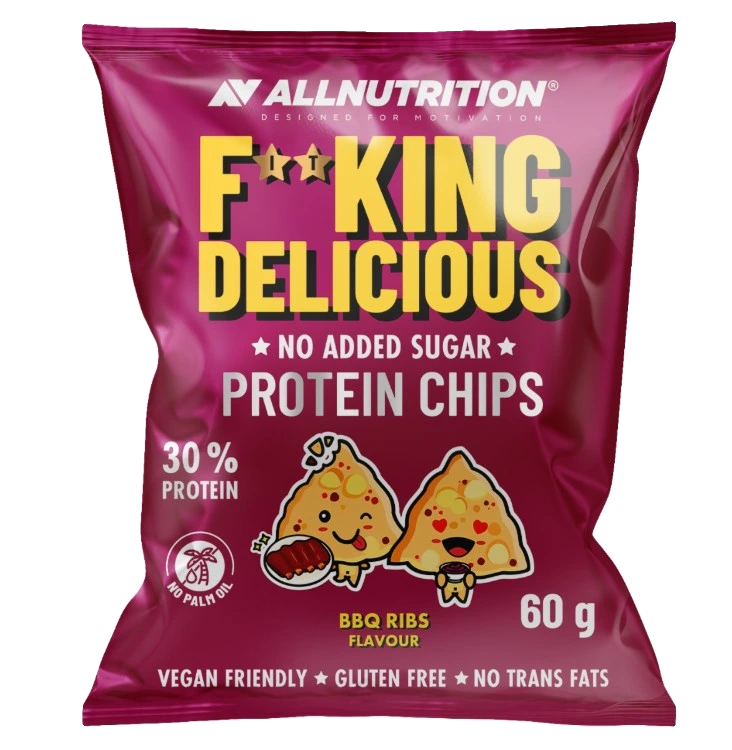 Fitking Delicious Protein Chips, BBQ Ribs - 60 grams