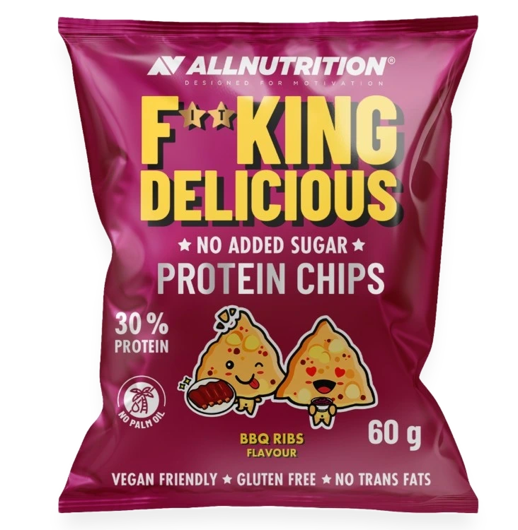 Fitking Delicious Protein Chips, BBQ Ribs - 60 grams