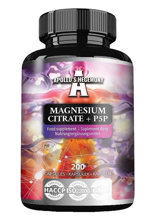 Magnesium Citrate + P5P - 200 caps