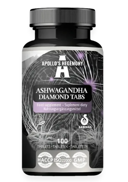 Ashwagandha Diamond - 100 tablets (EAN 8721077930589)
