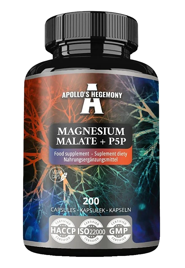 Magnesium Malate + P5P - 200 caps