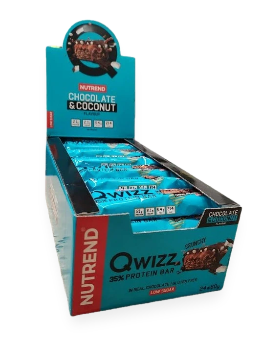 Qwizz 35% Protein Bar, Chocolate & Coconut - 24 x 60g