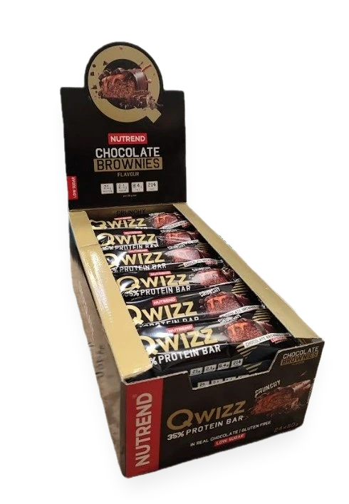 Qwizz 35% Protein Bar, Chocolate Brownies - 24 x 60g