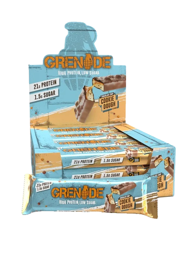 Protein Bars, Chocolate Chip Cookie Dough - 12 x 60g