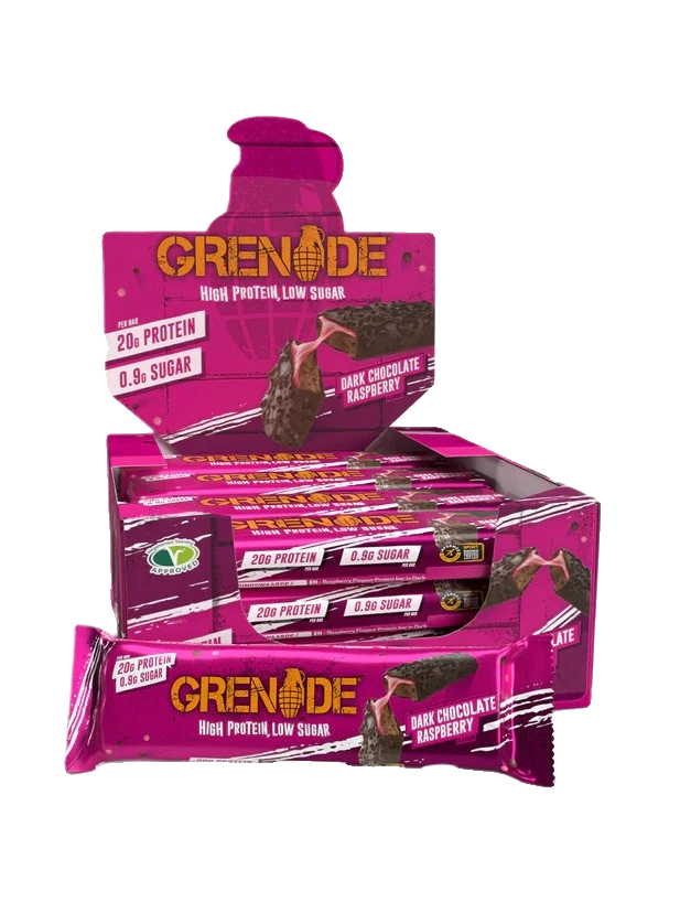 Protein Bars, Dark Chocolate Raspberry - 12 x 60g