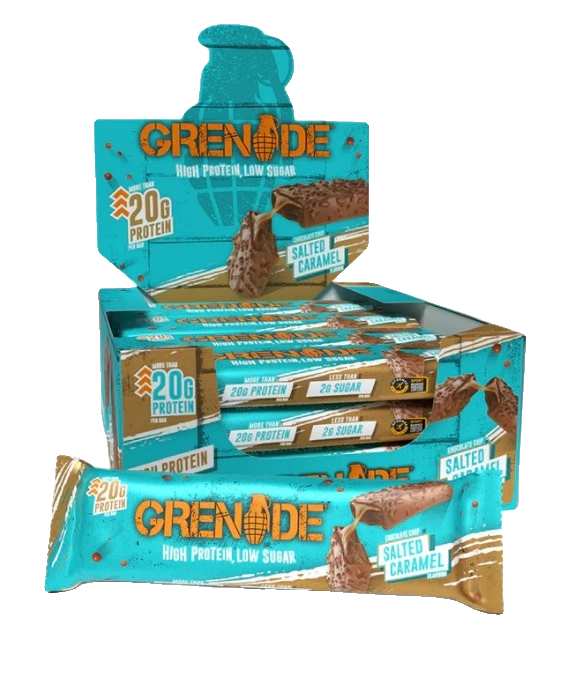 Protein Bars, Chocolate Chip Salted Caramel - 12 x 60g
