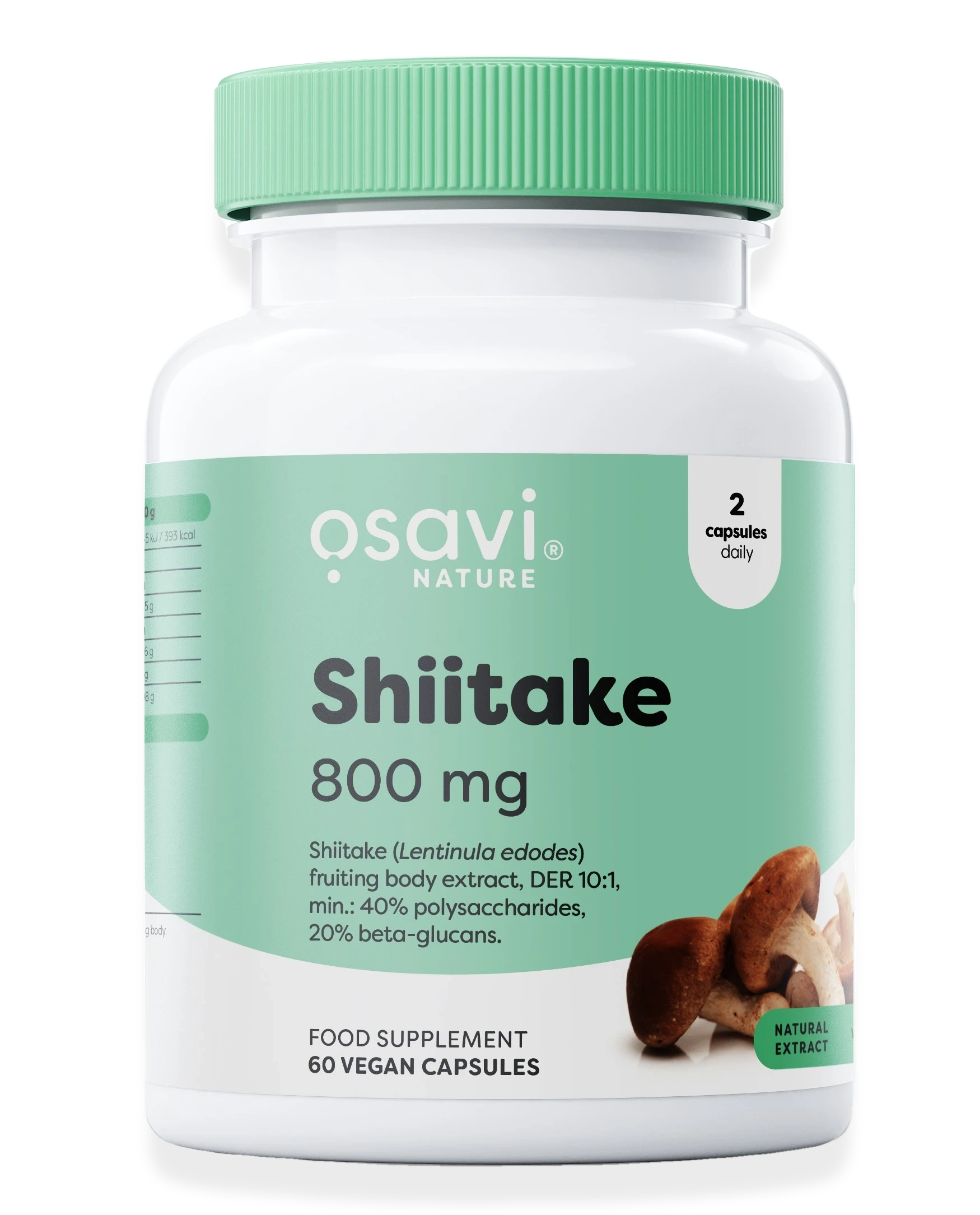 Shiitake, 800mg - 60 vegan caps