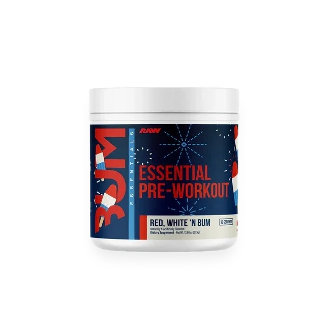 CBUM Essential Pre-Workout, Red White 'N Bum - 393 grams