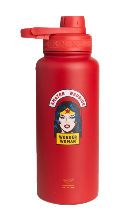Bohtal Insulated Sports Bottle - DC Comics, Wonder Woman Amazon Warrior - 960 ml.