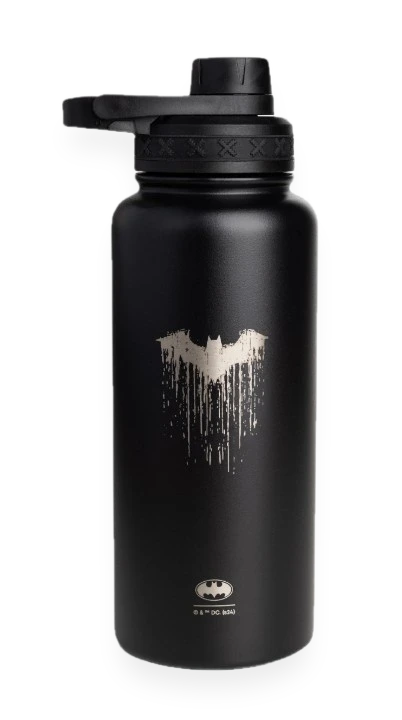 Bohtal Insulated Sports Bottle - DC Comics, Batman Logo Drip - 960 ml.