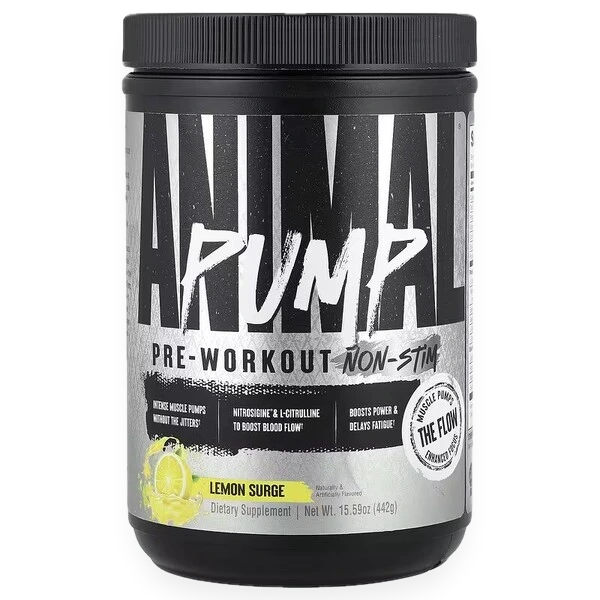 Pump Pre-Workout Non-Stim, Lemon Surge - 442 grams