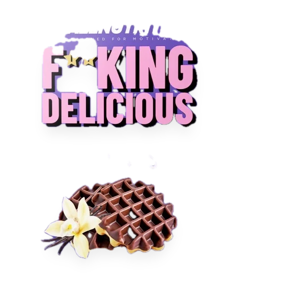 Fitking Delicious Waffles, Vanilla Flavour with Cocoa - 180 grams