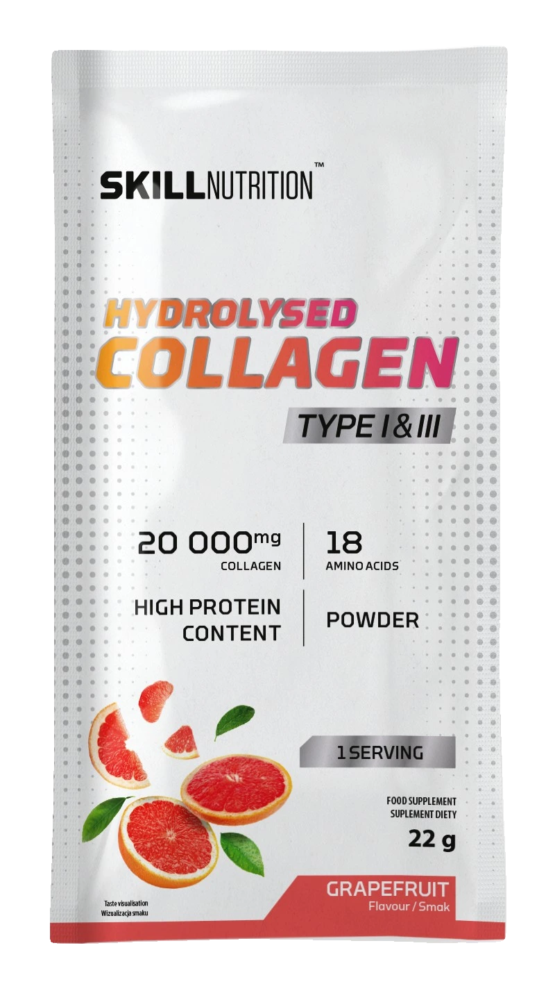 Hydrolysed Collagen Type I & III, Grapefruit - 22 grams (1 serving)