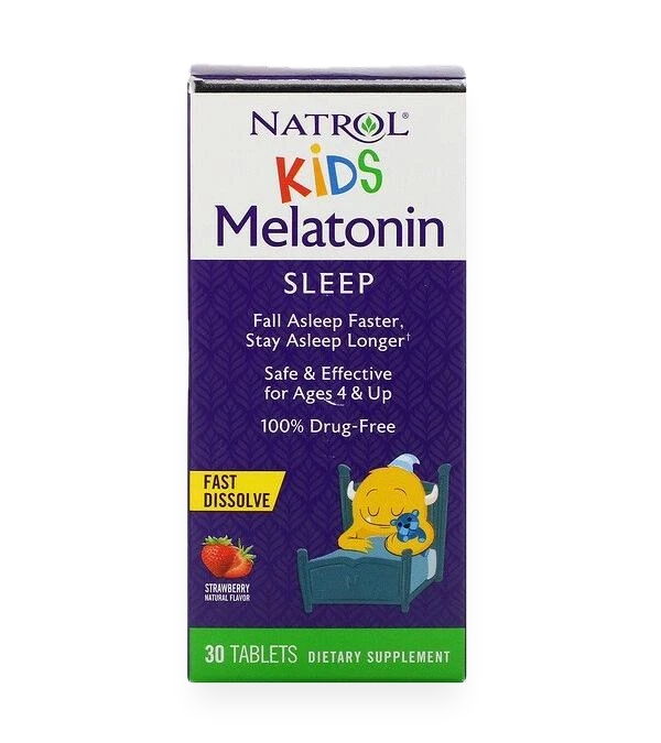 Kids Melatonin, Strawberry - 30 tablets