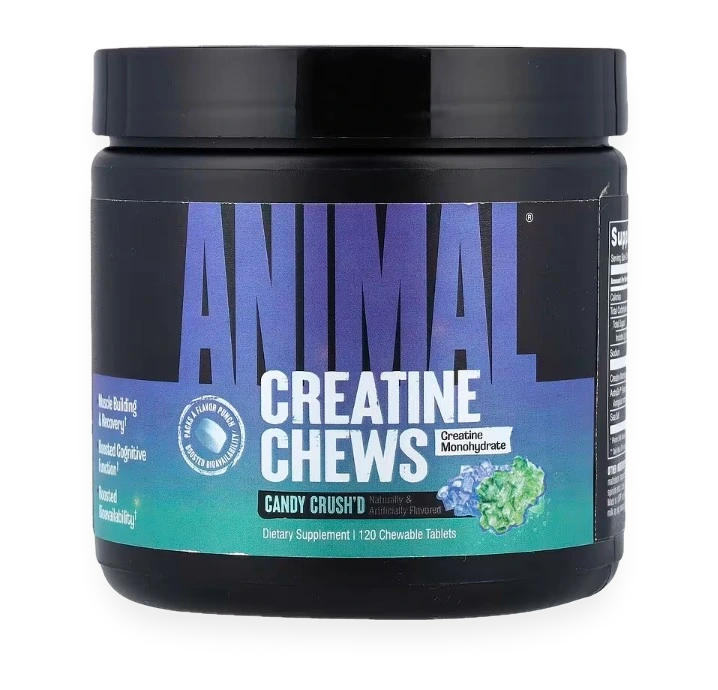 Animal Creatine Chews, Candy Crush'd - 120 chewable tablets
